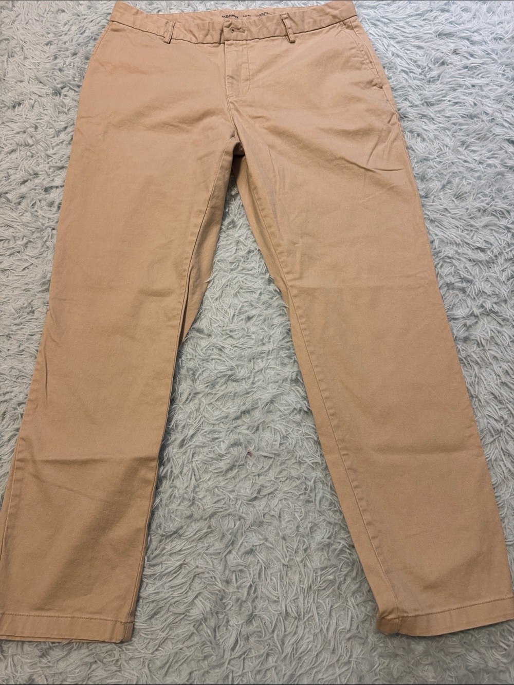 Old Navy Straight Fit Khaki Chinos - Tan 34x30